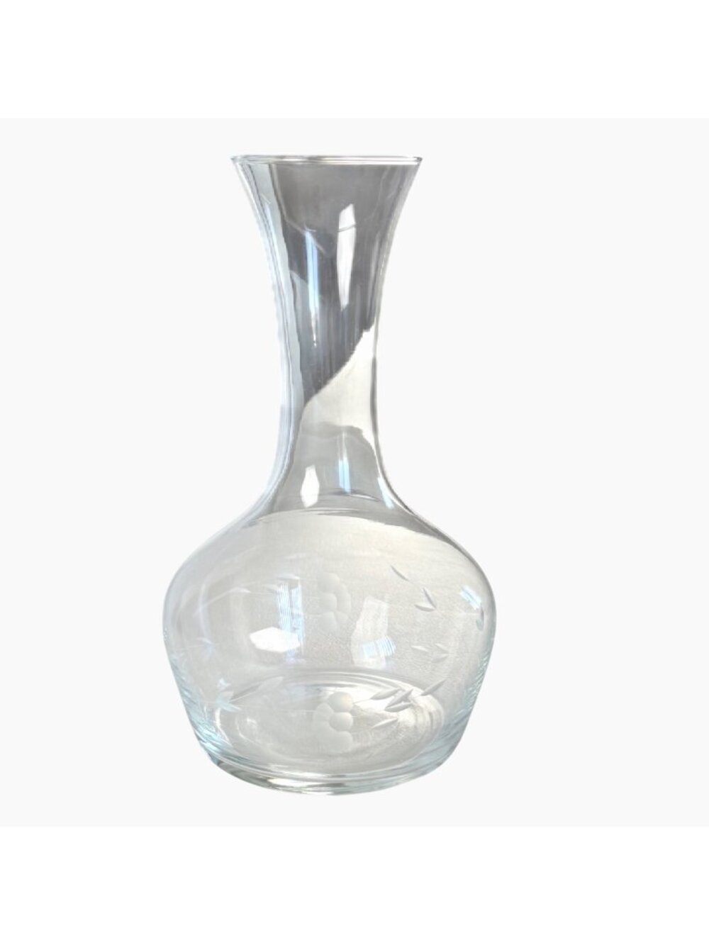 Vintage Princess House Heritage Crystal Wine Carafe Decanter 8.5" Like New